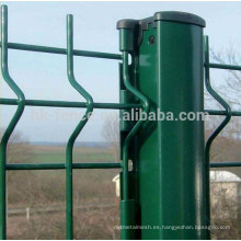 Nylofor Curved green PVC recubierto Weld Mesh Fence Panel